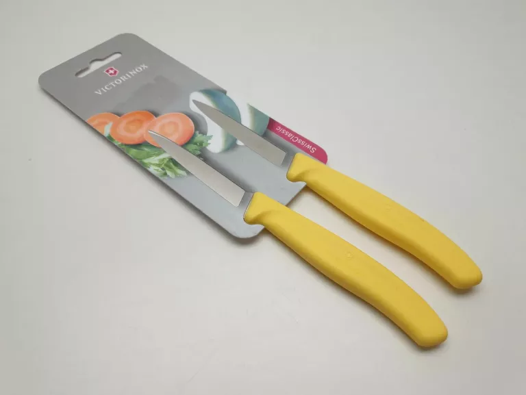 NOŻYKI VICTORINOX DO JARZYN 8CM 2SZTUKI ŻÓŁTE