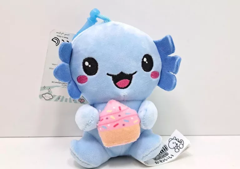 MIĘKKA MASKOTKA AKSOLOTL KAWAII KUTIES NIEBIESKI