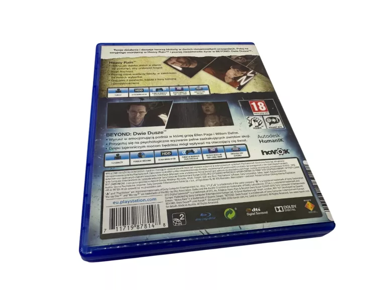 GRA HEAVY RAIN/BEYOND DWIE DUSZE PS4