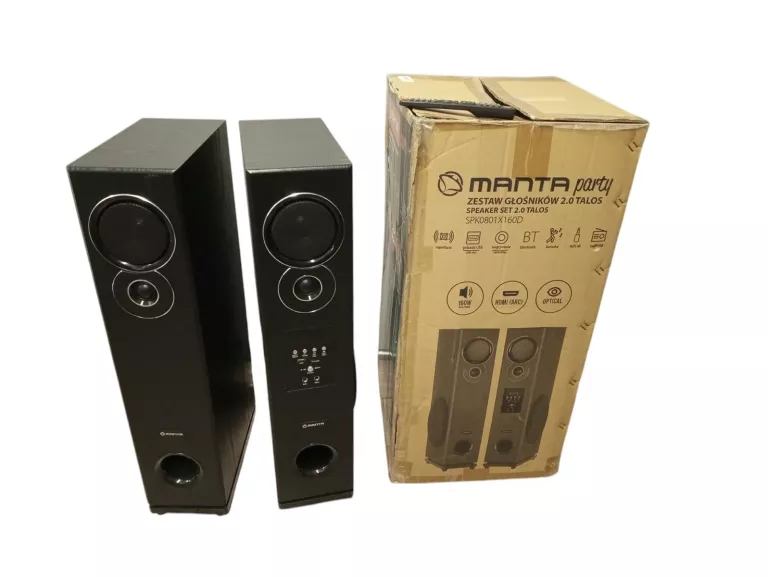 ZESTAW GŁOŚNIKÓW HI-FI 2.0 MANTA TALOS SPK0801X160D 80W