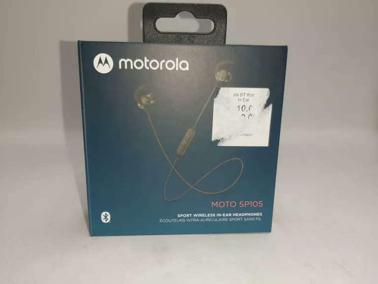 SŁUCHAWKI BLUETOOTH MOTOROLA MOTO SP105 PUDEŁKO KOMPLET