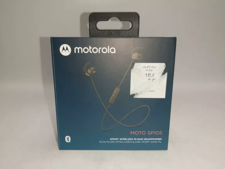 SŁUCHAWKI BLUETOOTH MOTOROLA MOTO SP105 PUDEŁKO KOMPLET