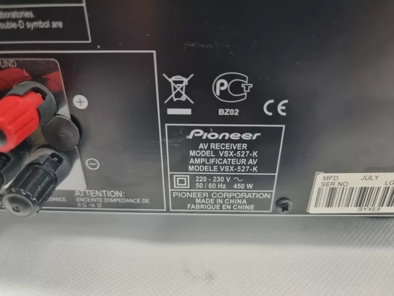 AMPLITUNER AV PIONEER VSX-527