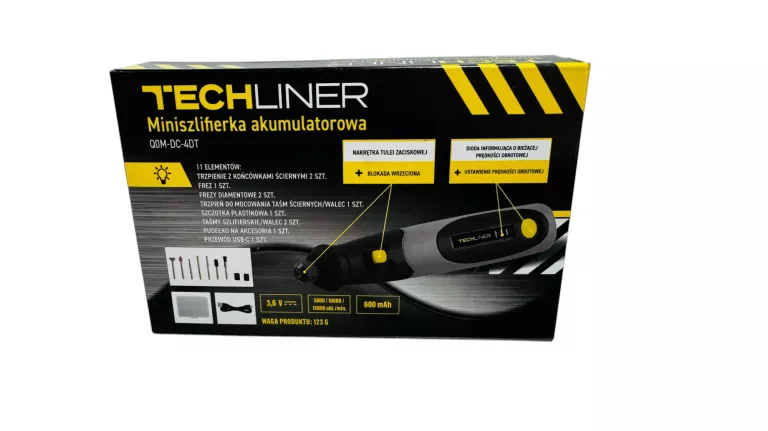 TECHLINER MINISZLIFIERKA AKUMULATOROWA Q0M-DC-4DT