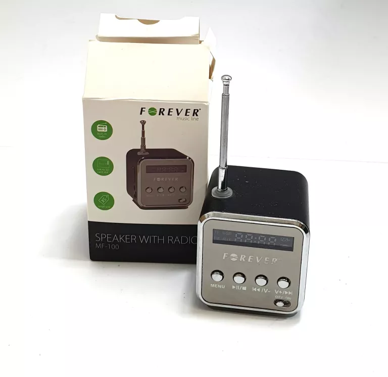 MINI GŁOŚNIK Z RADIEM - FOREVER MF-100