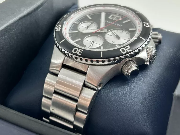 ZEGAREK SPINNAKER HYDROFOIL PANDA CHRONO BIG-DATE SP-5086-11 KARTONIK