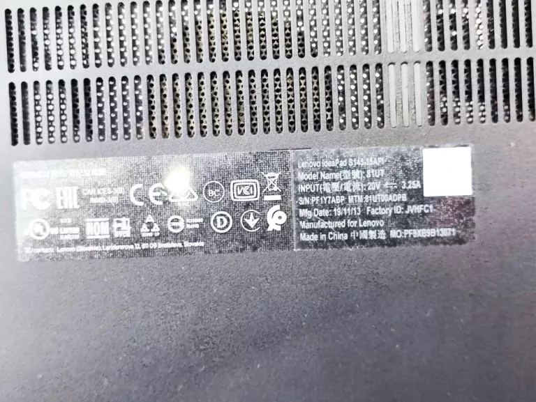 LAPTOP LENOVO IDEAPAD S145-15API 81UT