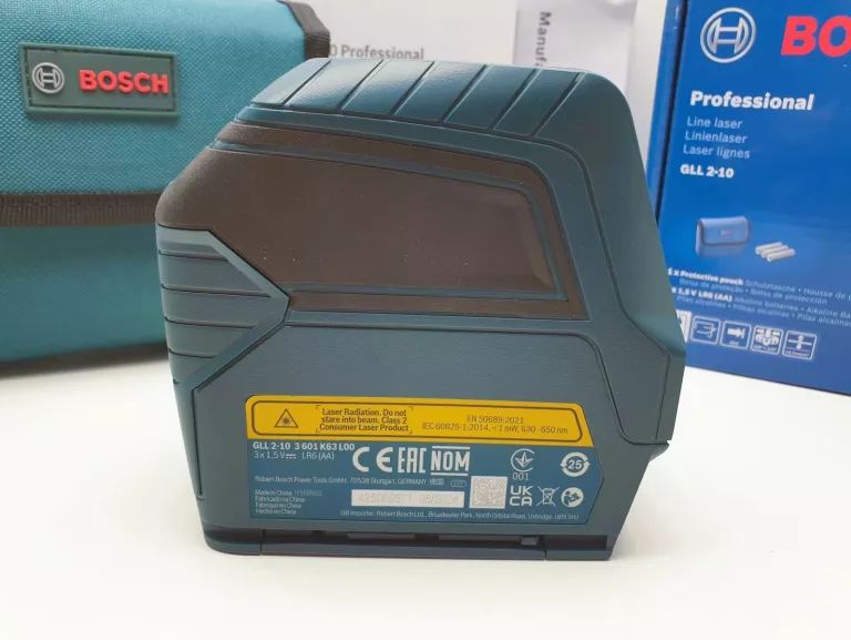 LASER KRZYŻOWY BOSCH PROFESSIONAL GLL 2-10 KOMPLET