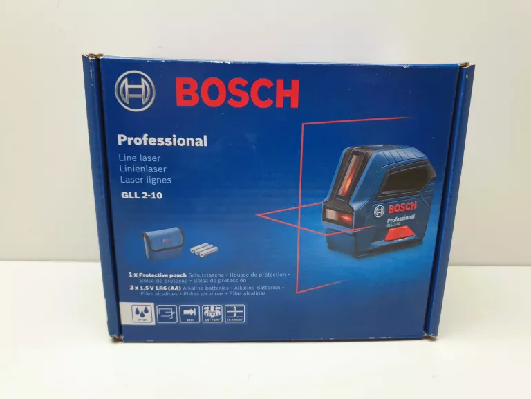 LASER KRZYŻOWY BOSCH PROFESSIONAL GLL 2-10 KOMPLET