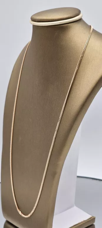 PIĘKNY ZŁOTY ŁANCUSZEK 4,08G 585 46CM