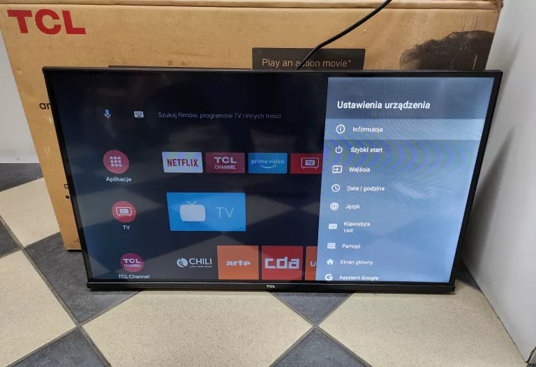 TELEWIZOR TCL 32S615 32" HD ANDROID TV KOMPLET GWARANCJA!!!