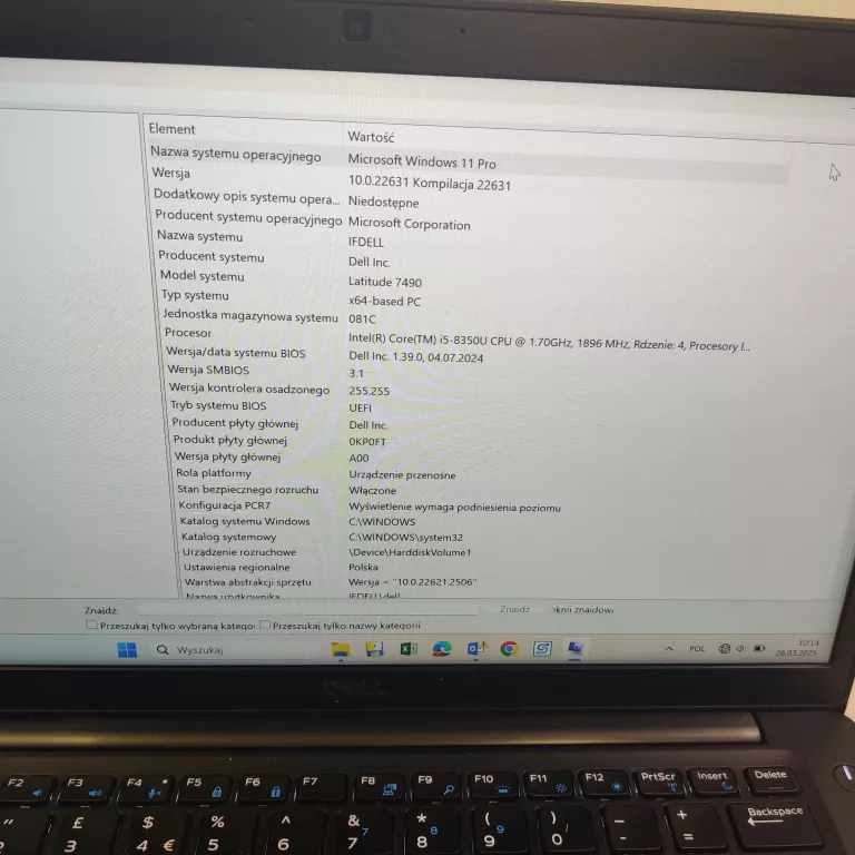 LAPTOP DELL LATITUDE 7490 I5-8350U 16GB 512GB