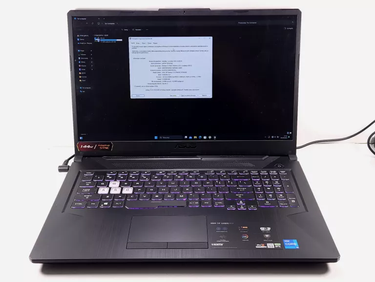 LAPTOP ASUS TUF GAMING F17 17,3" I5-11400H/ 16GB RAM/ RTX3050/ 480GB SSD