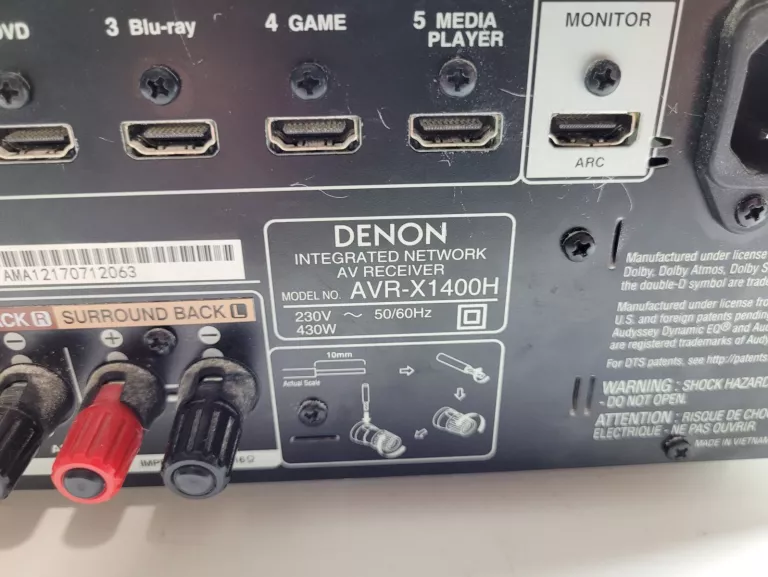 DENON AVR-X1400H + PILOT