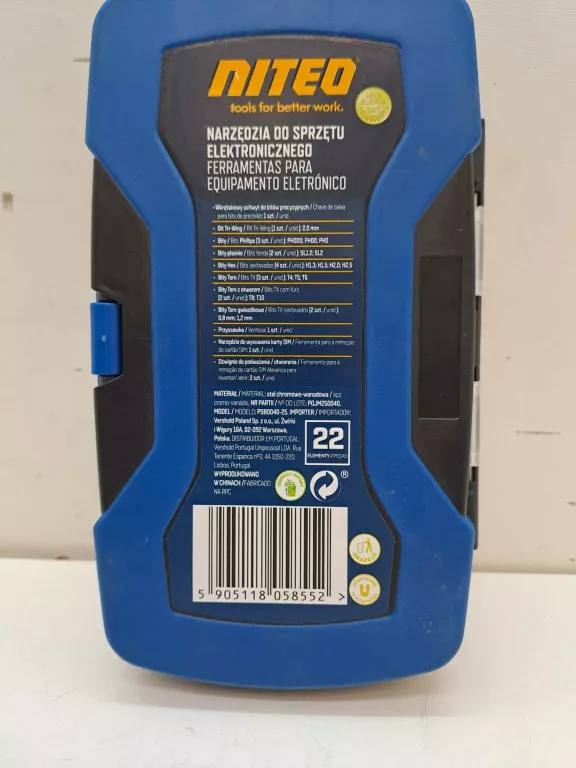 NARZĘDZIA DO SPRZĘTU ELEKTRONICZNEGO NITEO KOMPLET