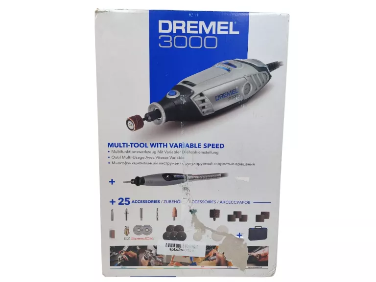 SZLIFIERKA WIELOFUNKCYJNA DREMEL 3000 25 AKCESORIÓW - WALIZKA