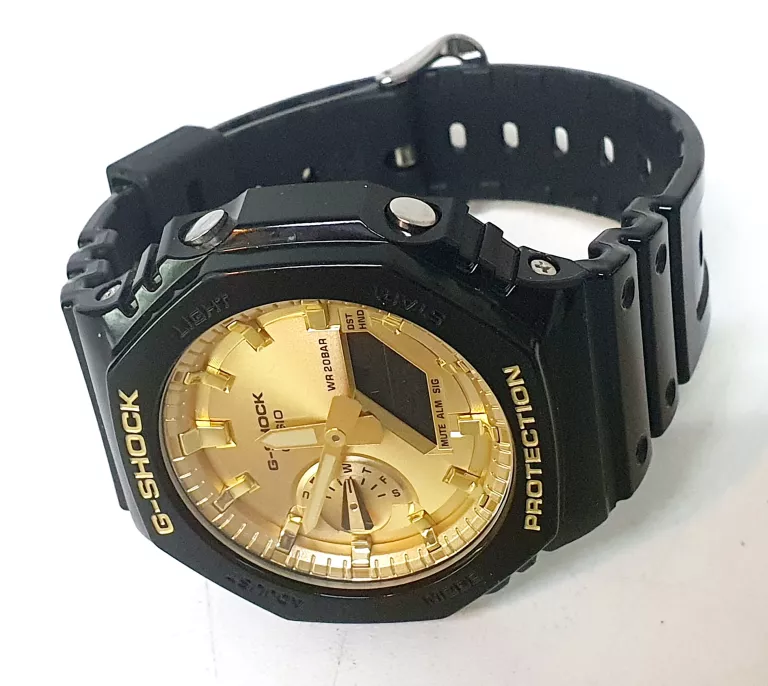 ZEGAREK CASIO G-SHOCK GA-2100GB-1AER ZŁOTY KOMPLET