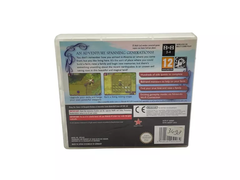 GRA NINTENDO DS RUNE FACTORY 2: A FANTASY HARVEST MOON