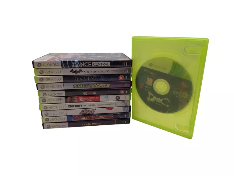 KONSOLA MICROSOFT XBOX 360 E 1538 500GB + PAD + KINECT + 11 GIER
