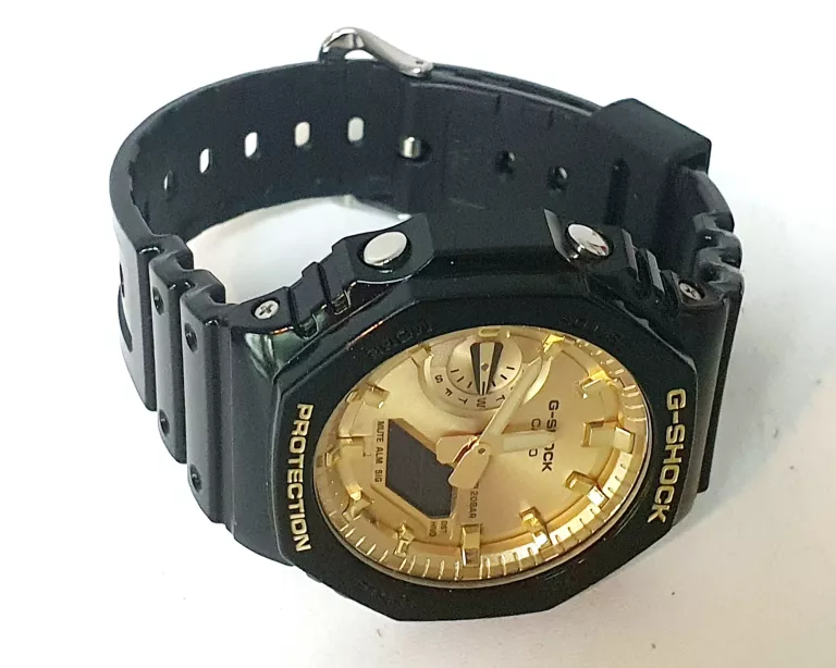 ZEGAREK CASIO G-SHOCK GA-2100GB-1AER ZŁOTY KOMPLET
