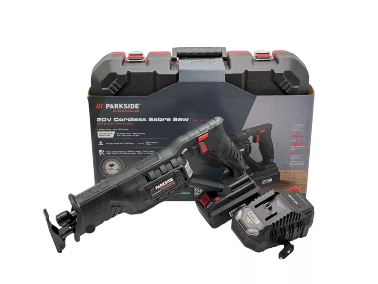 AKUMULATOROWA PIŁA SZABLASTA PARKSIDE PSSAP 20 LI D5 20V + AKU + ŁAD