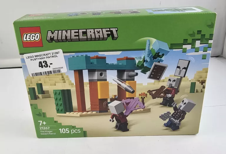 LEGO MINECRAFT 21267 PUSTYNNY PATROL ZŁOSADNIKÓW
