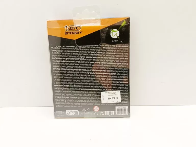 BIC INTENSITY DUAL TIP CLASSIC PISAKI DWUSTRONNE PĘDZELKOWE 12 KOLORÓW