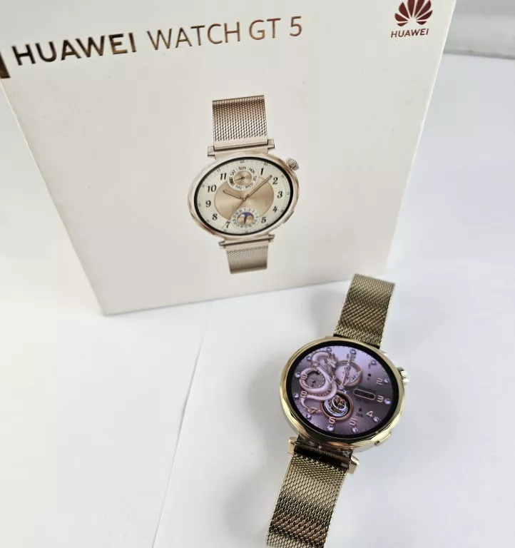 ZEGAREK HUAWEI WATCH GT 5 41MM ELEGANT GOLD + ŁADOWARKA I PUDEŁKO