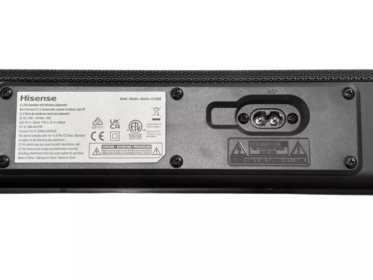 SOUNDBAR HISENSE U5120GW 5.1.2-KANAŁOWY + SUBWOOFER 4K DOLBY ATMOS