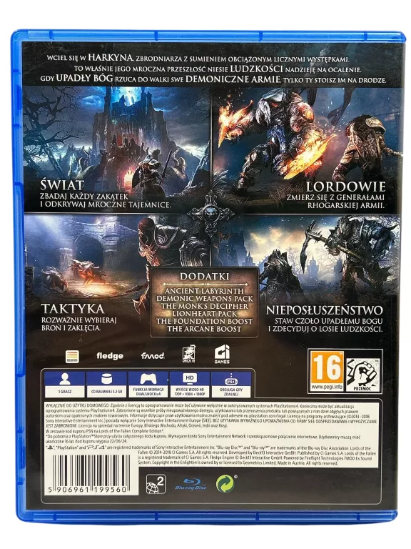 GRA NA PS4 LORDS OF THE FALLEN
