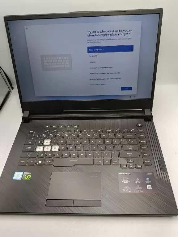 LAPTOP ASUS ROG STRIX G I5-9300H 8/512GB GTX1650