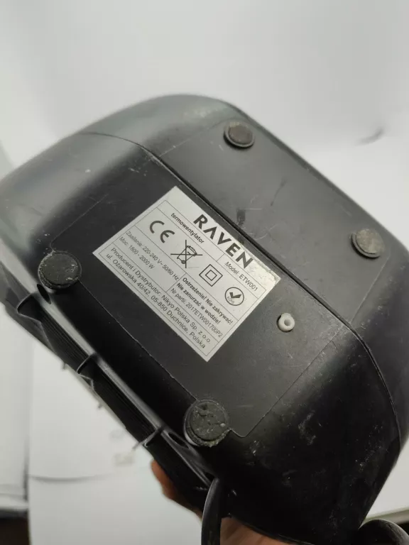 TERMOWENTYLATOR RAVEN ETW001 2000W