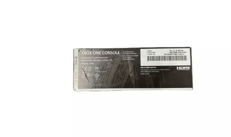 KONSOLA XBOX ONE CONSOLE MODEL 1540 500 GB
