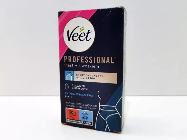 VEET PLASTRY Z WOSKIEM WOSK DO DEPILACJI BIKINI 16 SZTUK