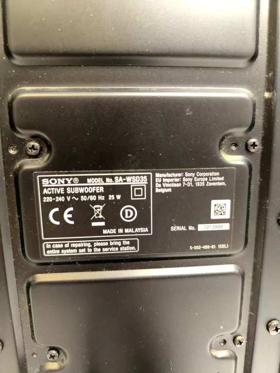 SOUNDBAR SONY HT-SD35 CZARNY