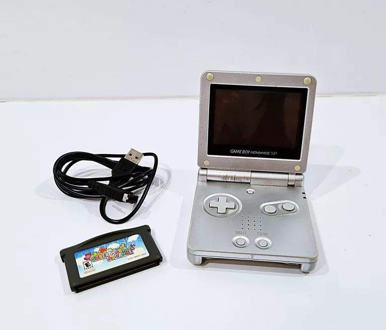 KONSOLA GAME BOY ADVANCE SP + GRA + KABEL USB
