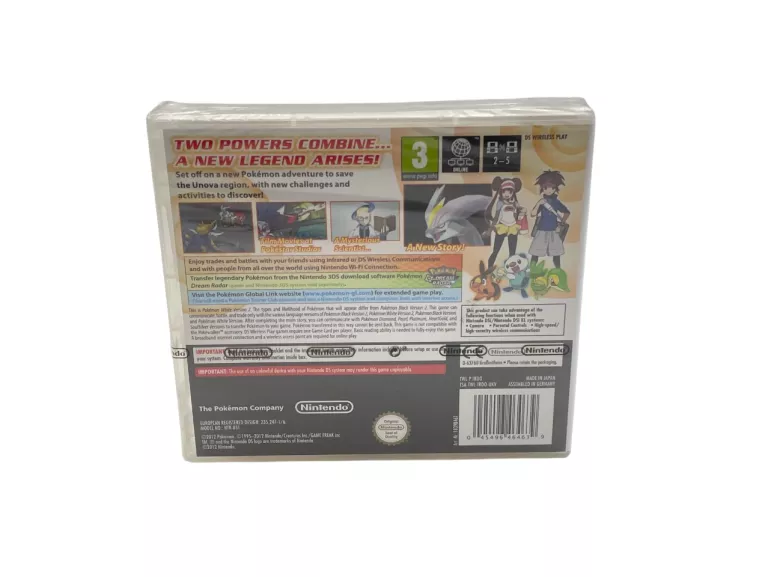 GRA POKEMON: WHITE VERSION 2 NINTENDO DS ORYGINALNIE ZAFOLIOWANA!