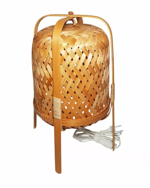 LAMPA STOŁOWA IKEA KNIXHULT BAMBUS