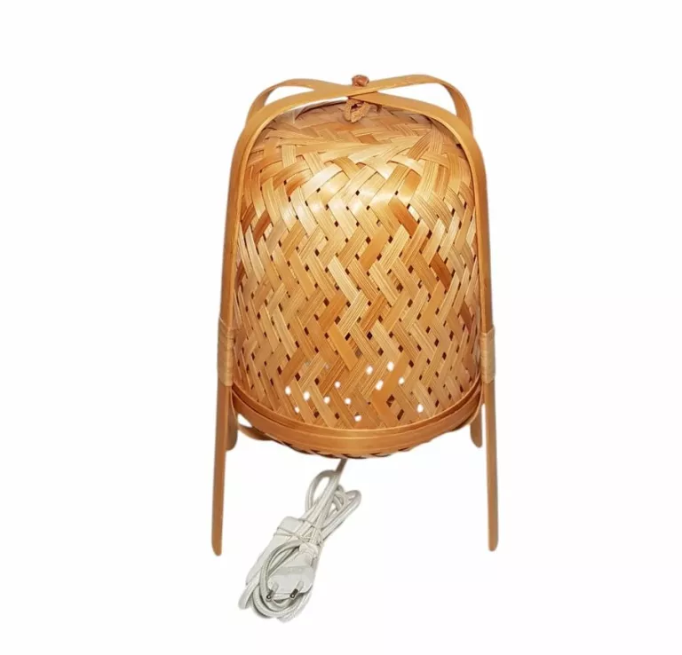 LAMPA STOŁOWA IKEA KNIXHULT BAMBUS