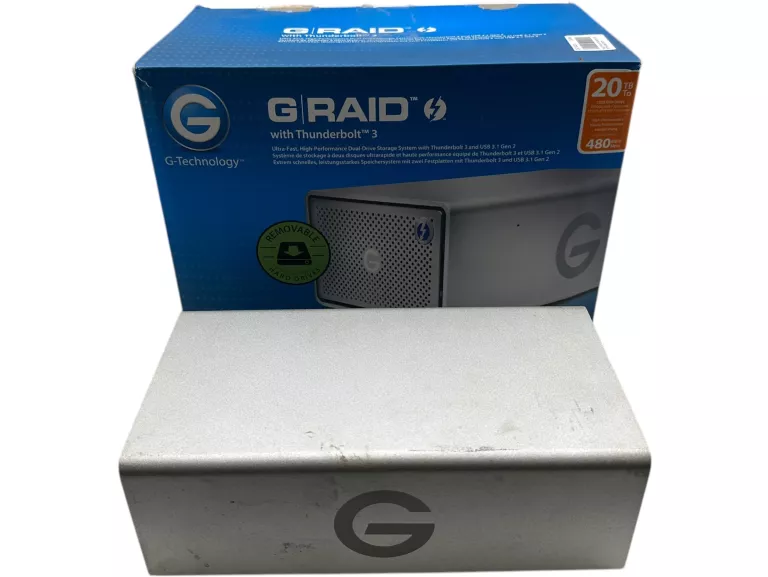 DYSK G-TECHNOLOGY 20TB G-RAID WITH THUNDERBOLT 3, 20TB