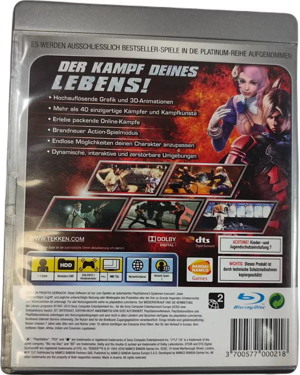 GRA NA KONSOLE PLAYSTATION 3 TEKKEN 6 PS3 NIEMIECKA WERSJA