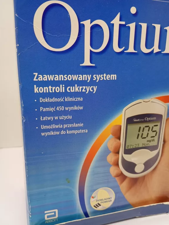 GLUKOMETR MEDI SENSE OPTIMUM ZESTAW DO KONTROLI CUKRZYCY