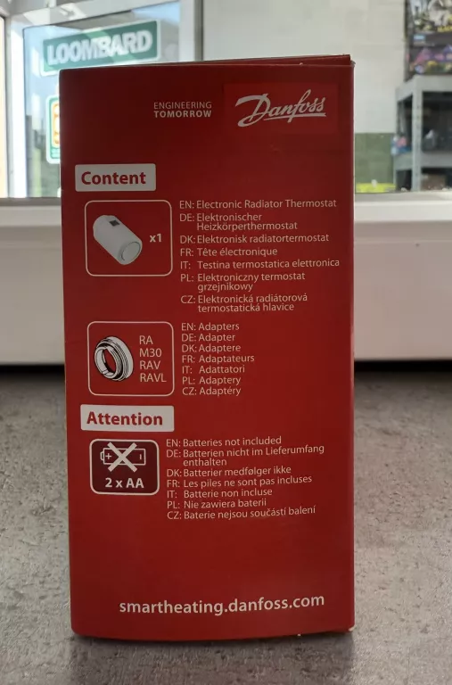 INTELIGENTNA GŁOWICA TERMOSTAT GRZEJNIKOWY DANFOSS ECO BLUETOOTH 014G1115