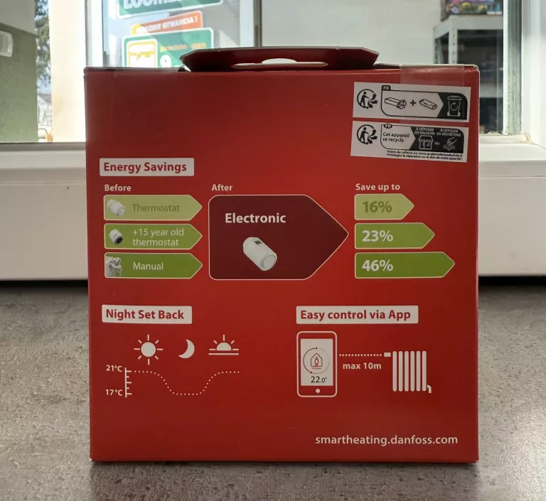 INTELIGENTNA GŁOWICA TERMOSTAT GRZEJNIKOWY DANFOSS ECO BLUETOOTH 014G1115