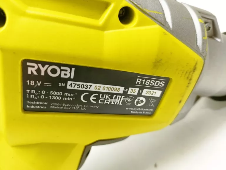 RYOBI AKUMULATOROWA MŁOTOWIERTARKA UDAROWA 18V SDS + BATERIA 4.0AH