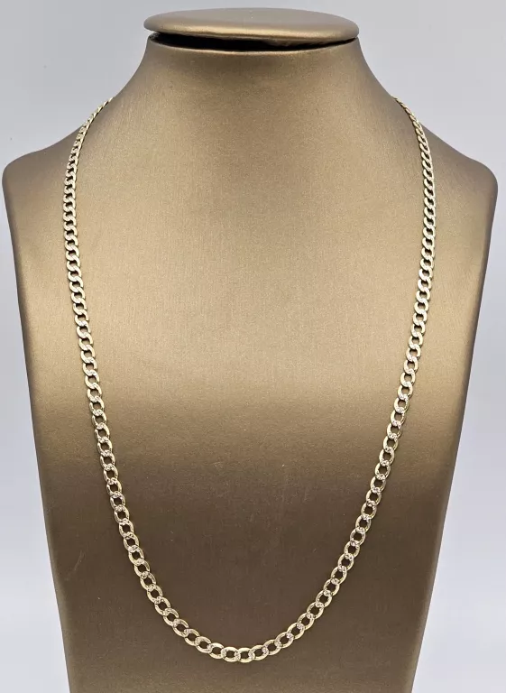 PIĘKNY ZŁOTY ŁAŃCUSZEK 13.98G 750 53CM