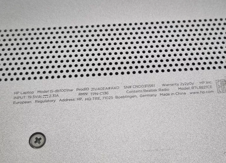 LAPTOP HP 15-DB1001NW (WIN11HOME/AMD RYZEN 3 3200/8GB/256GB SSD)