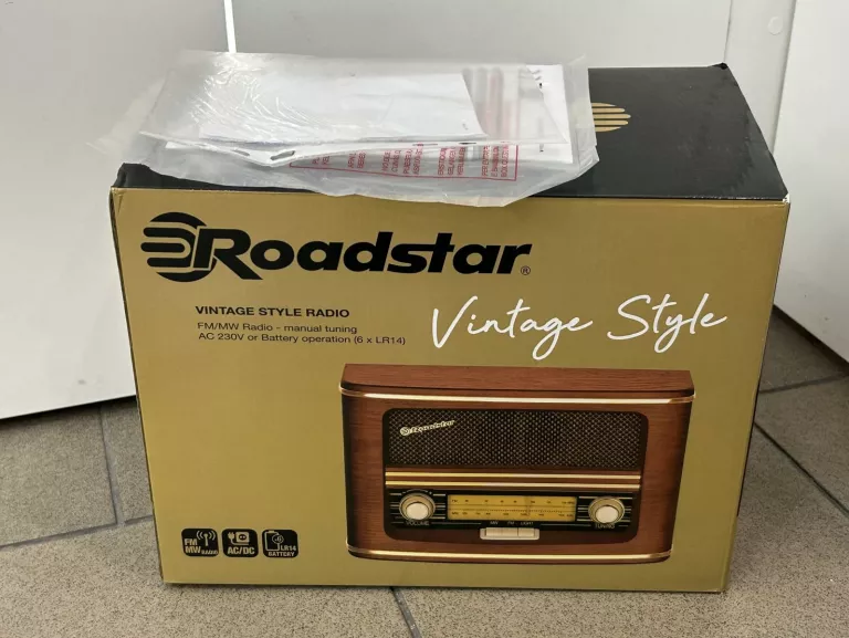 RADIO ROADSTAR VINTAGE KOMPLET GWARANCJA