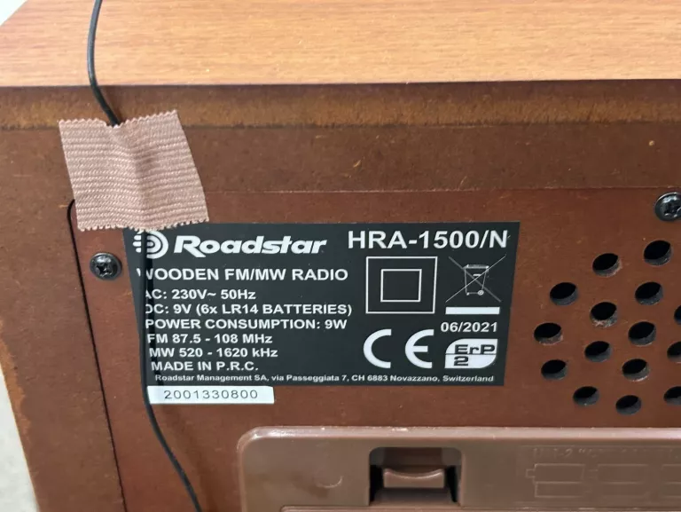 RADIO ROADSTAR VINTAGE KOMPLET GWARANCJA