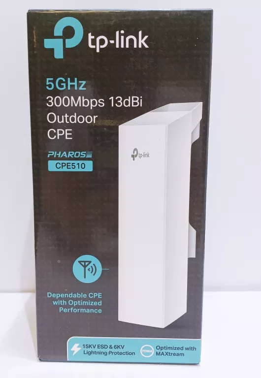 ZEWNĘTRZNE URZĄDZENIE ACCESS POINT TP-LINK CPE510 5GHZ 300 MBIT/S